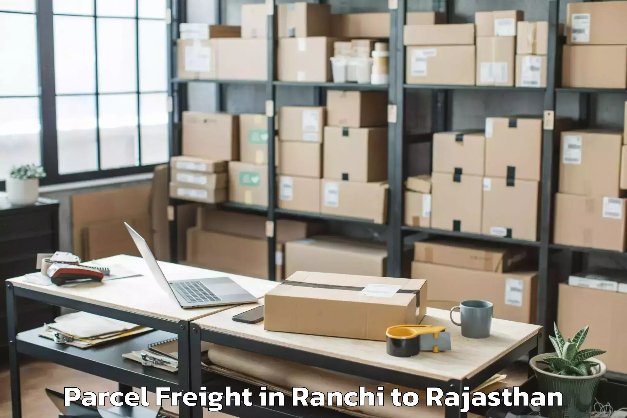 Easy Ranchi to Degana Parcel Freight Booking